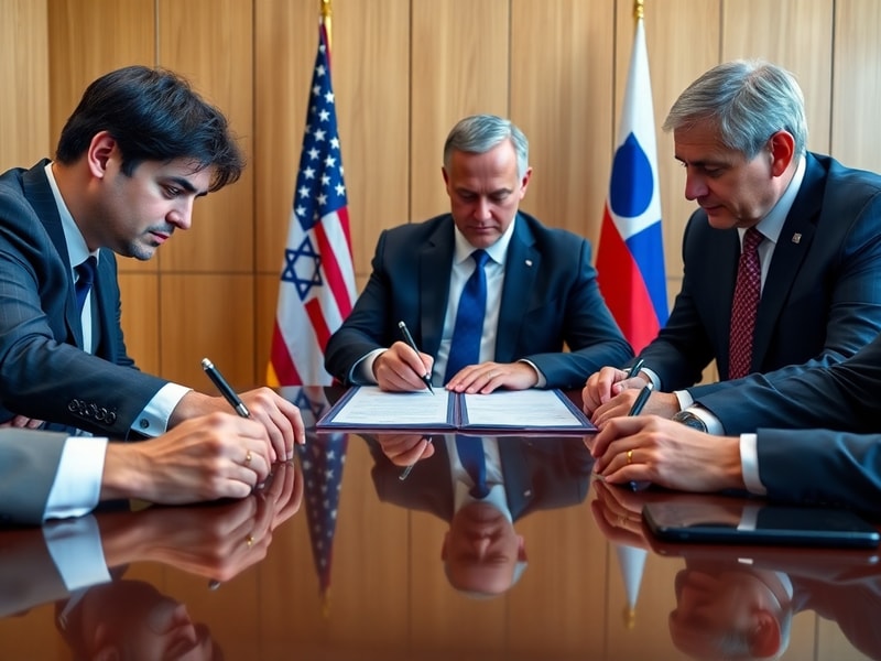 Malta Lebanon, Israel and US sign trilateral framework pact