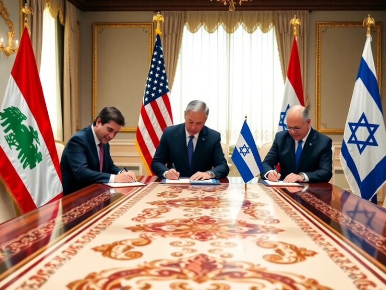 Malta Lebanon, Israel and US sign trilateral framework pact