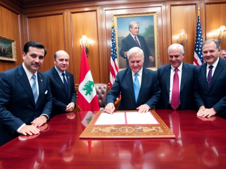 Malta Lebanon, Israel and US sign trilateral framework pact