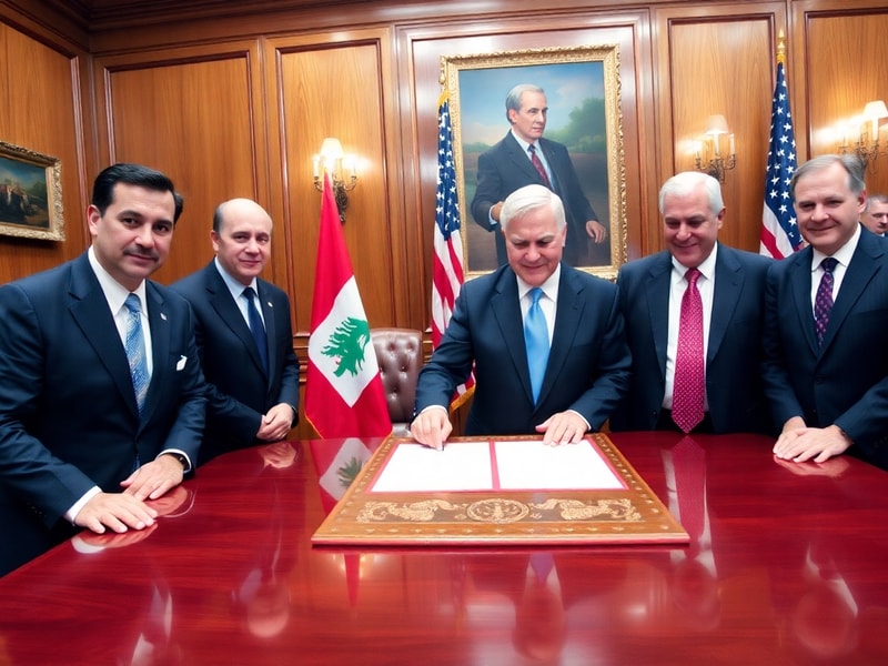 Malta Lebanon, Israel and US sign trilateral framework pact