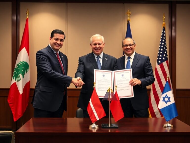 Malta Lebanon, Israel and US sign trilateral framework pact