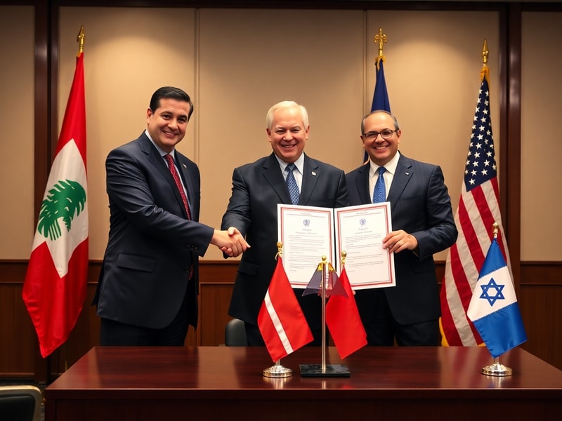 Malta Lebanon, Israel and US sign trilateral framework pact