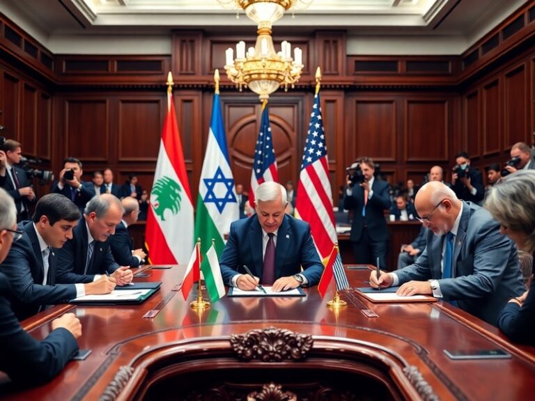 Malta Lebanon, Israel and US sign trilateral framework pact