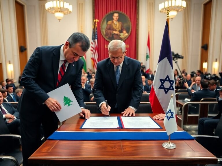 Malta Lebanon, Israel and US sign trilateral framework pact