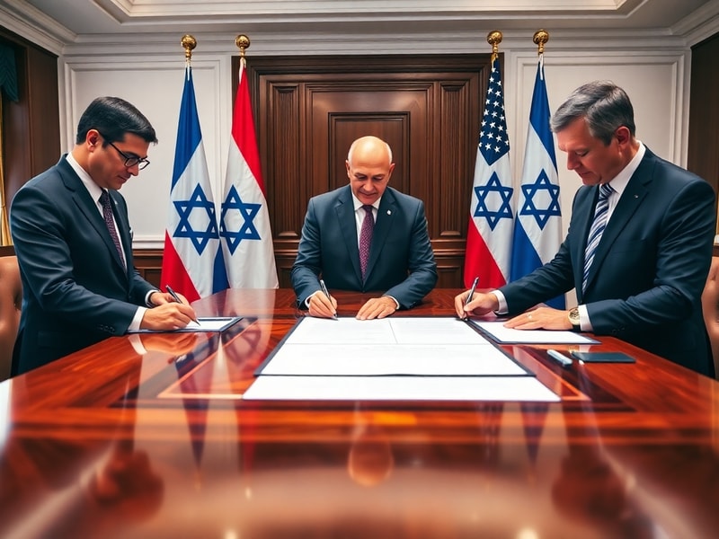 Malta Lebanon, Israel and US sign trilateral framework pact