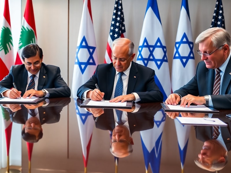 Malta Lebanon, Israel and US sign trilateral framework pact