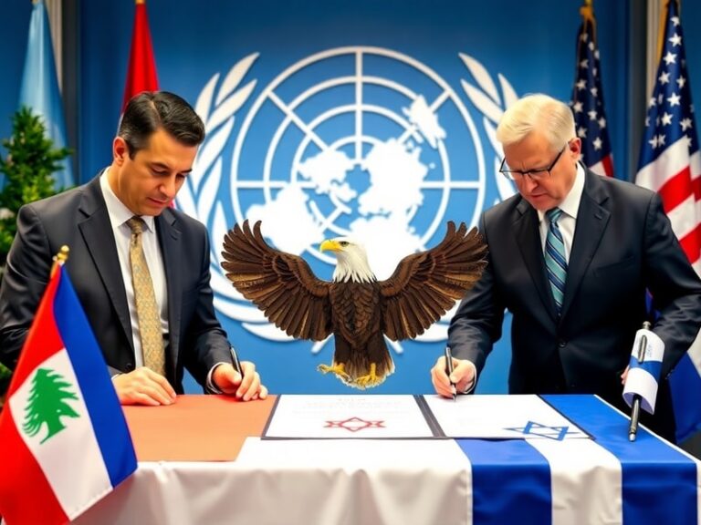 Malta Lebanon, Israel and US sign trilateral framework pact
