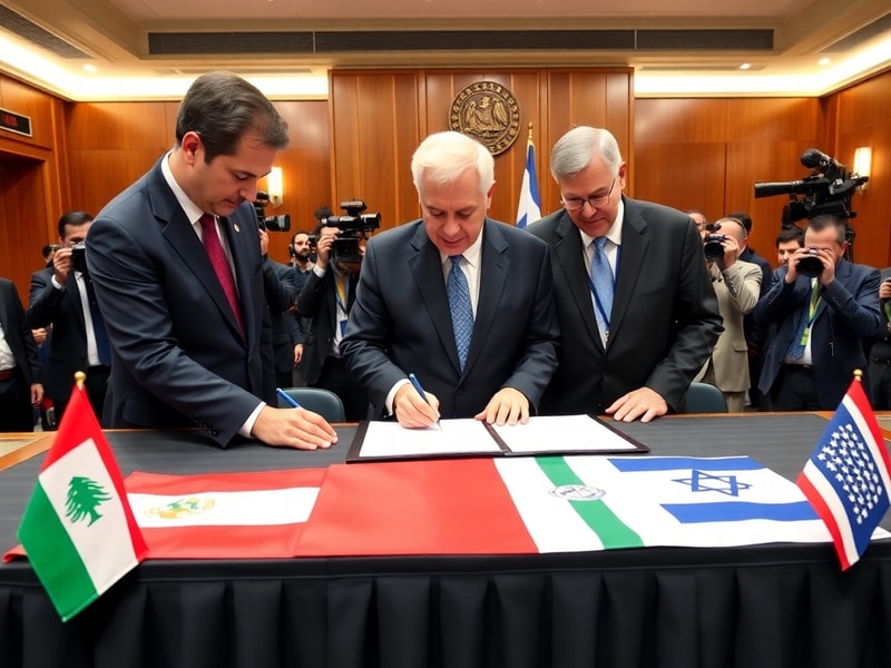 Malta Lebanon, Israel and US sign trilateral framework pact