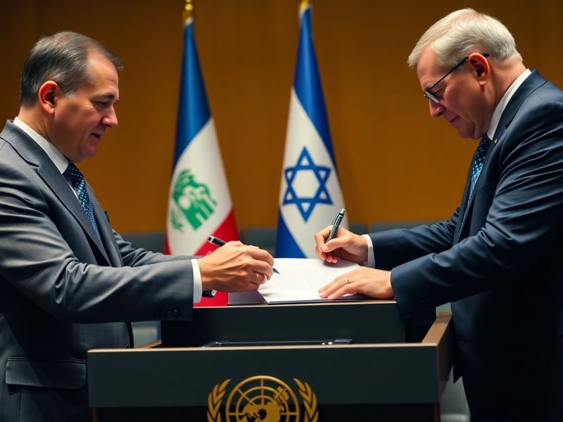 Malta Lebanon, Israel and US sign trilateral framework pact