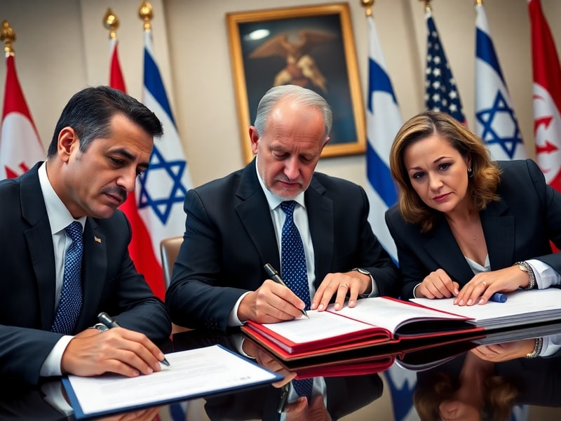 Malta Lebanon, Israel and US sign trilateral framework pact
