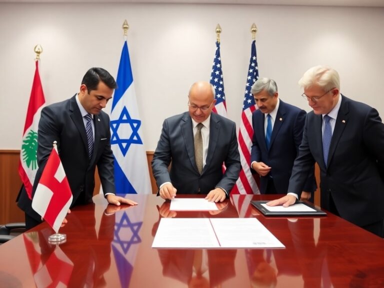 Malta Lebanon, Israel and US sign trilateral framework pact