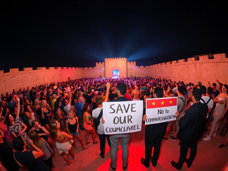 Malta Fort Manoel to host massive parties, and campaigners say that's a betrayal