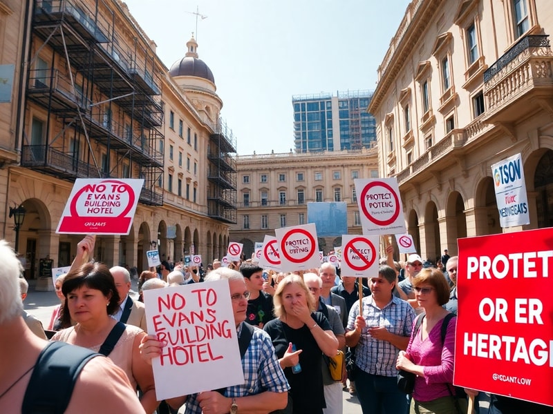 Malta Valletta residents slam Evans Building hotel project revival