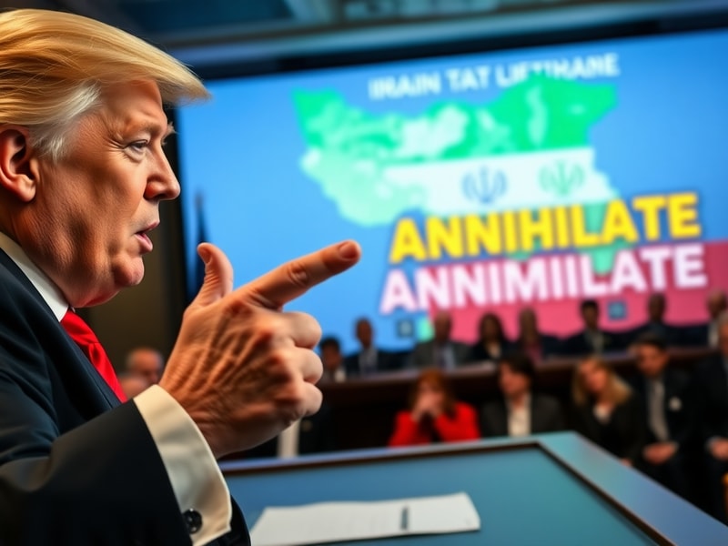 Malta Trump threatens to annihilate Iran after new exchange of attacks