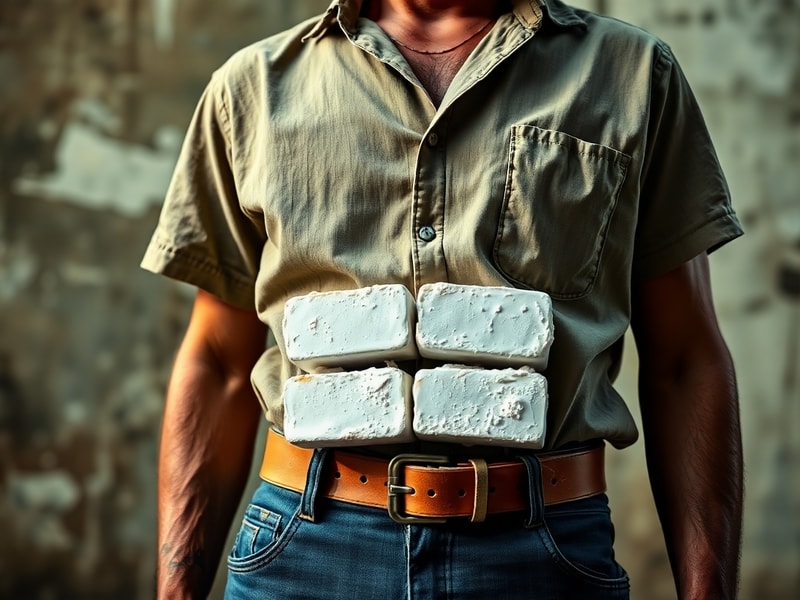 Malta Kilo of cocaine found strapped to man's waist