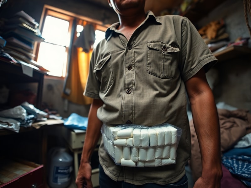 Malta Kilo of cocaine found strapped to man's waist