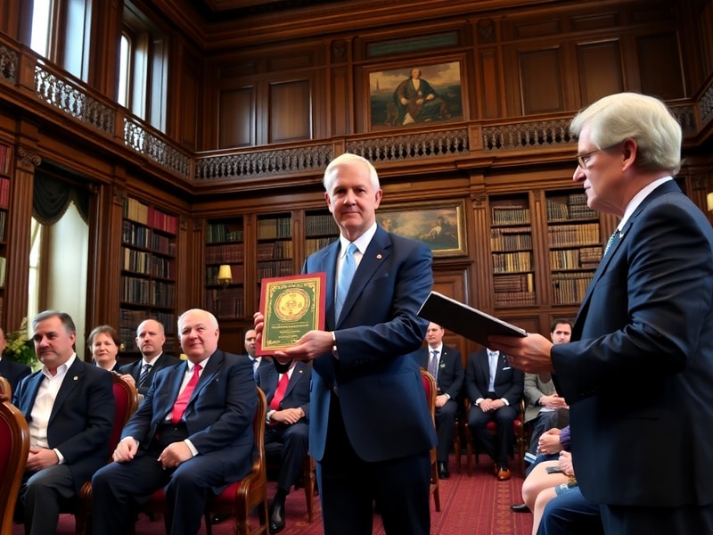 Malta Daniel Rondeau inducted as honorary president of La Renaissance Française