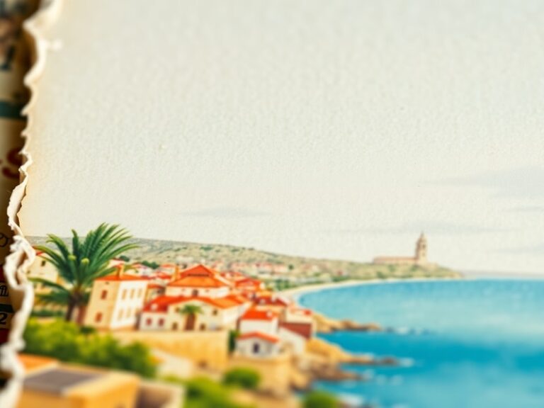Malta Post-war watercolours on Malta postcards