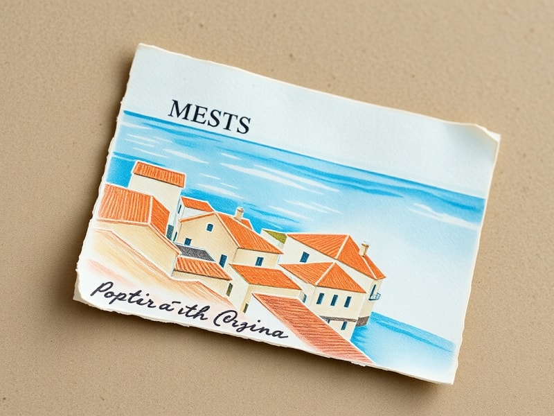 Malta Post-war watercolours on Malta postcards