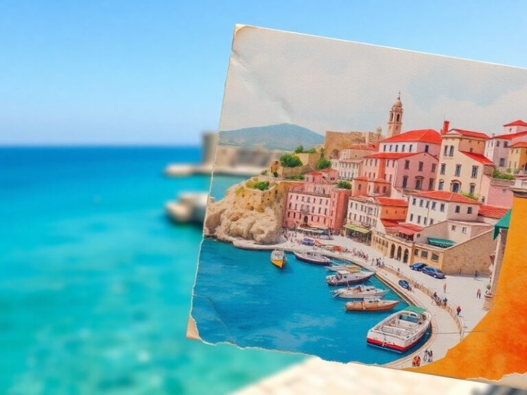 Malta Post-war watercolours on Malta postcards
