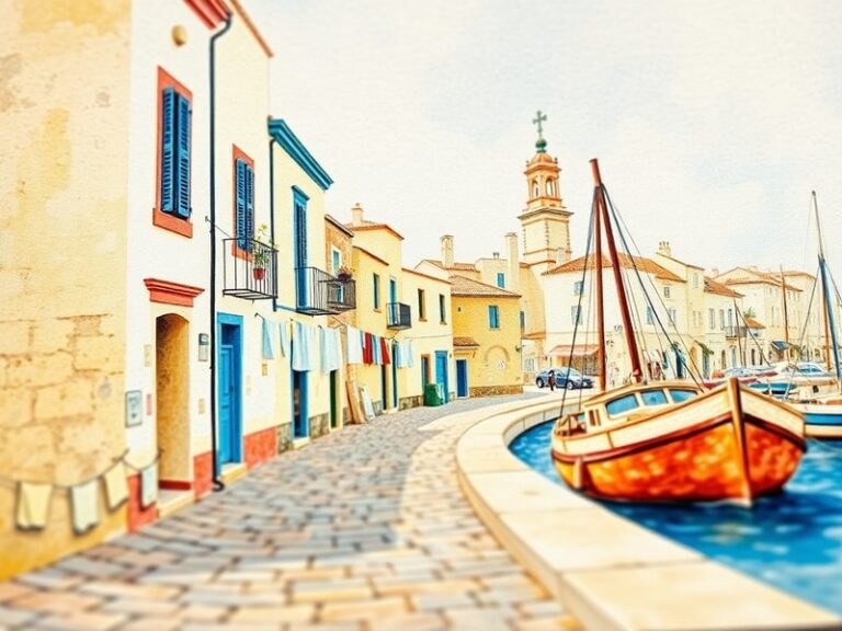 Malta Post-war watercolours on Malta postcards