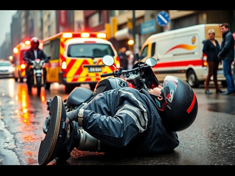 Malta Motorcyclist hospitalised after falling off his motorcycle