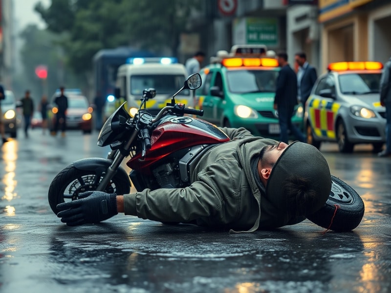 Malta Motorcyclist hospitalised after falling off his motorcycle