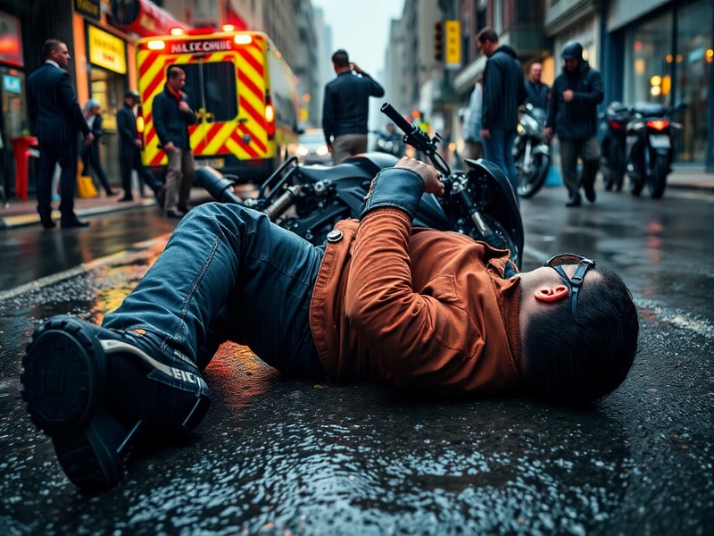 Malta Motorcyclist hospitalised after falling off his motorcycle