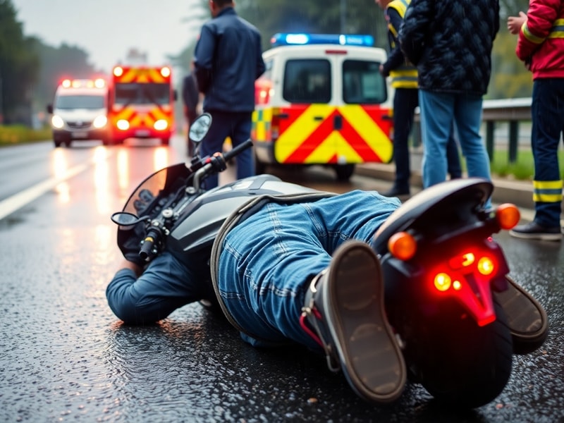 Malta Motorcyclist hospitalised after falling off his motorcycle