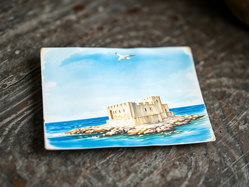 Malta Post-war watercolours on Malta postcards