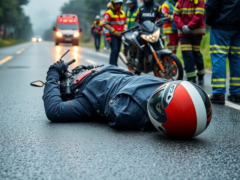 Malta Motorcyclist hospitalised after falling off his motorcycle