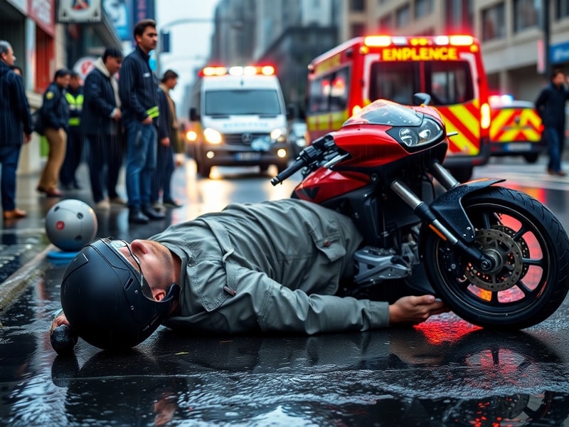Malta Motorcyclist hospitalised after falling off his motorcycle