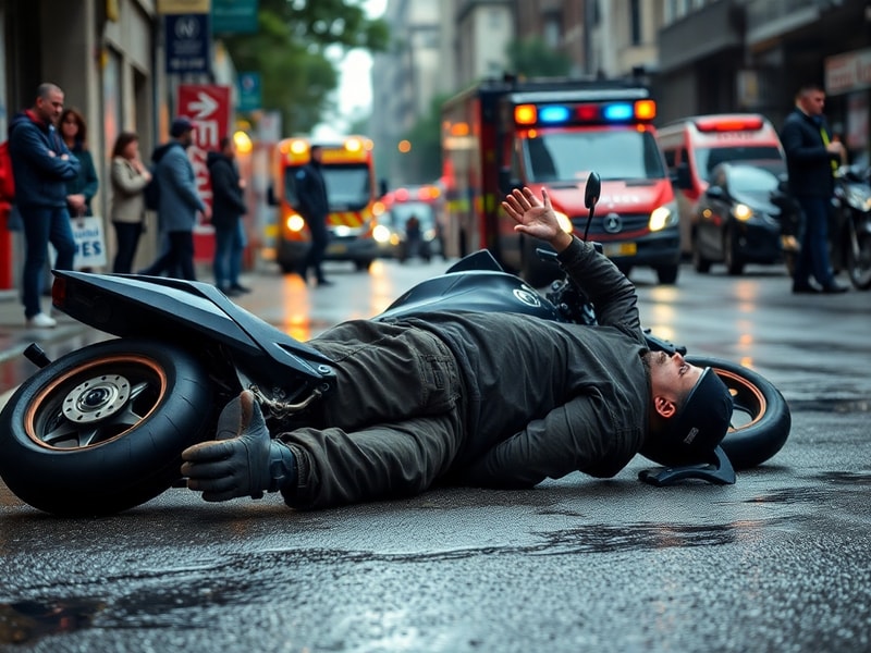 Malta Motorcyclist hospitalised after falling off his motorcycle