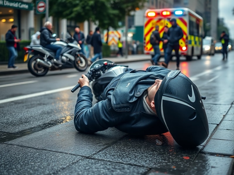 Malta Motorcyclist hospitalised after falling off his motorcycle