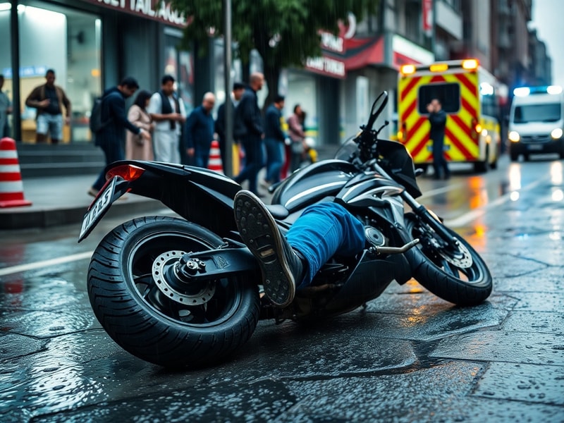 Malta Motorcyclist hospitalised after falling off his motorcycle