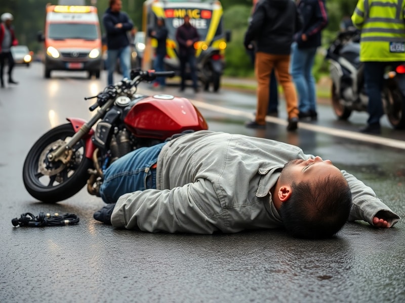 Malta Motorcyclist hospitalised after falling off his motorcycle