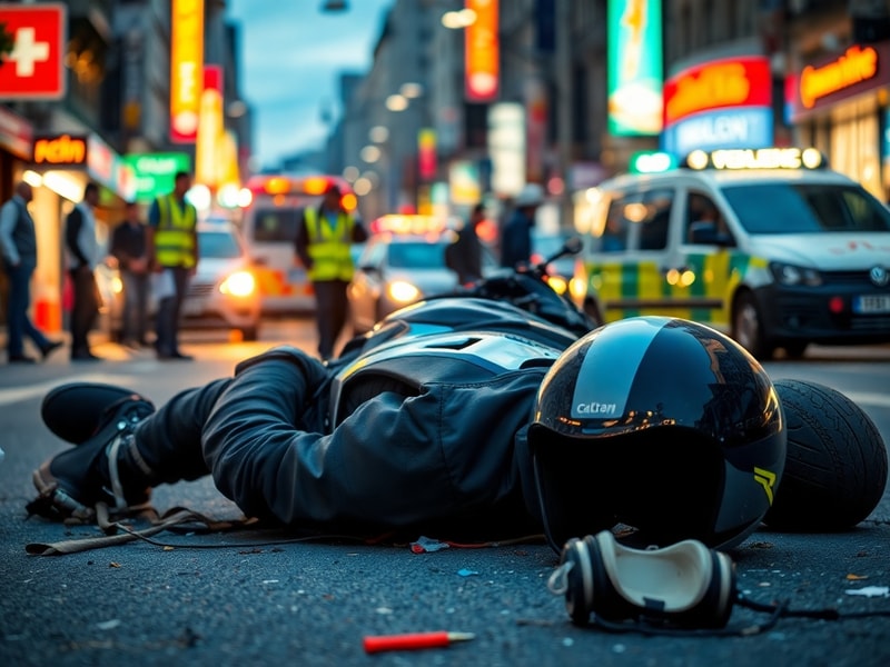 Malta Motorcyclist hospitalised after falling off his motorcycle