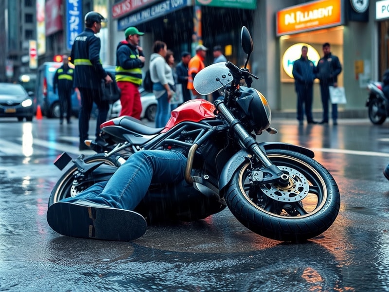 Malta Motorcyclist hospitalised after falling off his motorcycle