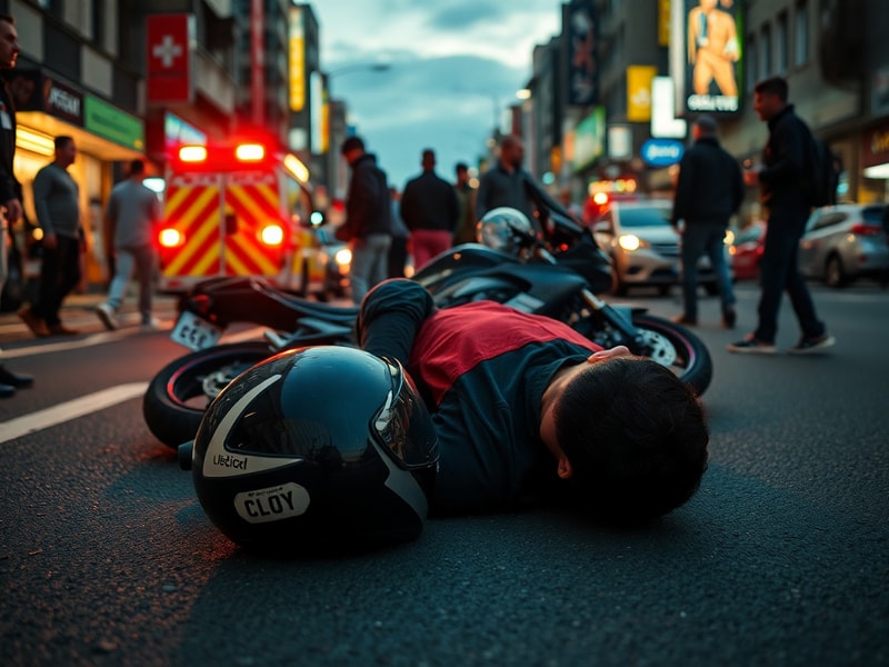 Malta Motorcyclist hospitalised after falling off his motorcycle