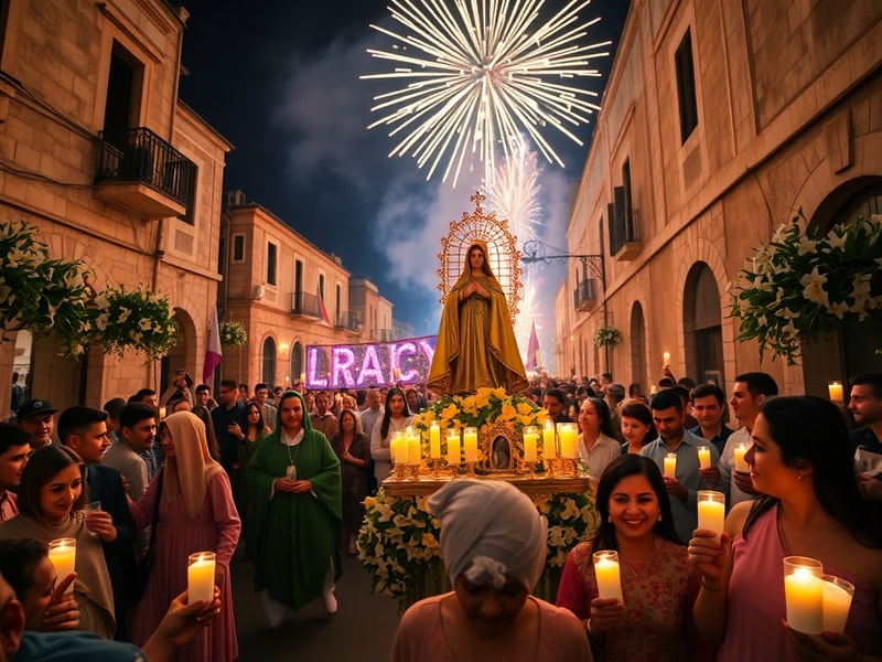Malta Feast of Our Lady of the Lily celebrated in Mqabba